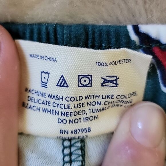 LIFE IS GOOD FOREST GREEN JAKE SANTA HAT LOUNGE PANTS, SIZE M - NEW! - Picture 5 of 7